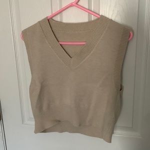 Tan Sweater Vest